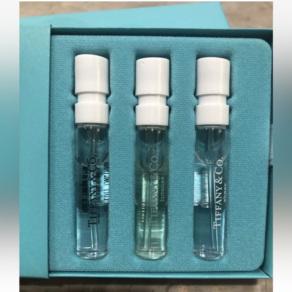 Tiffany & Co. Sample Set - EDP, EDP Intense & EDT - 0.04 oz.ea. - Boxed